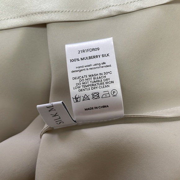 Silk Maison Lounge Cowl Neck Midi Silk Slip Dress - Picture 6 of 6